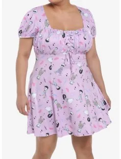 HUNIVERS Universal Monsters Chibi Characters Dress Plus Size