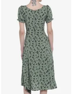 Green Butterfly Mushroom Empire Midi Dress 7 Green Butterfly Mushroom Empire Midi Dress -Sweaters And Cardigans Sales 19946904 av2