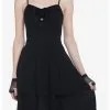 Black Strappy Tiered Dress -Sweaters And Cardigans Sales 19954818 hi