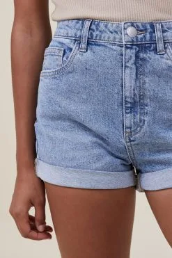 Cotton On Women High Rise Classic Stretch Denim Short -Sweaters And Cardigans Sales 2000417 129 4