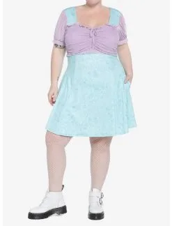 HUNIVERS Her Universe Disney The Little Mermaid Lace-Up Sweetheart Dress Plus Size -Sweaters And Cardigans Sales 20018119 av1