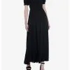 Thorn & Fable Black Smock Puff Sleeve Maxi Dress -Sweaters And Cardigans Sales 20066949 hi