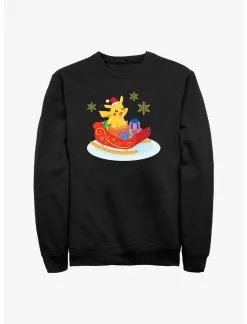 Pokémon Pikachu Christmas Ride Sweatshirt