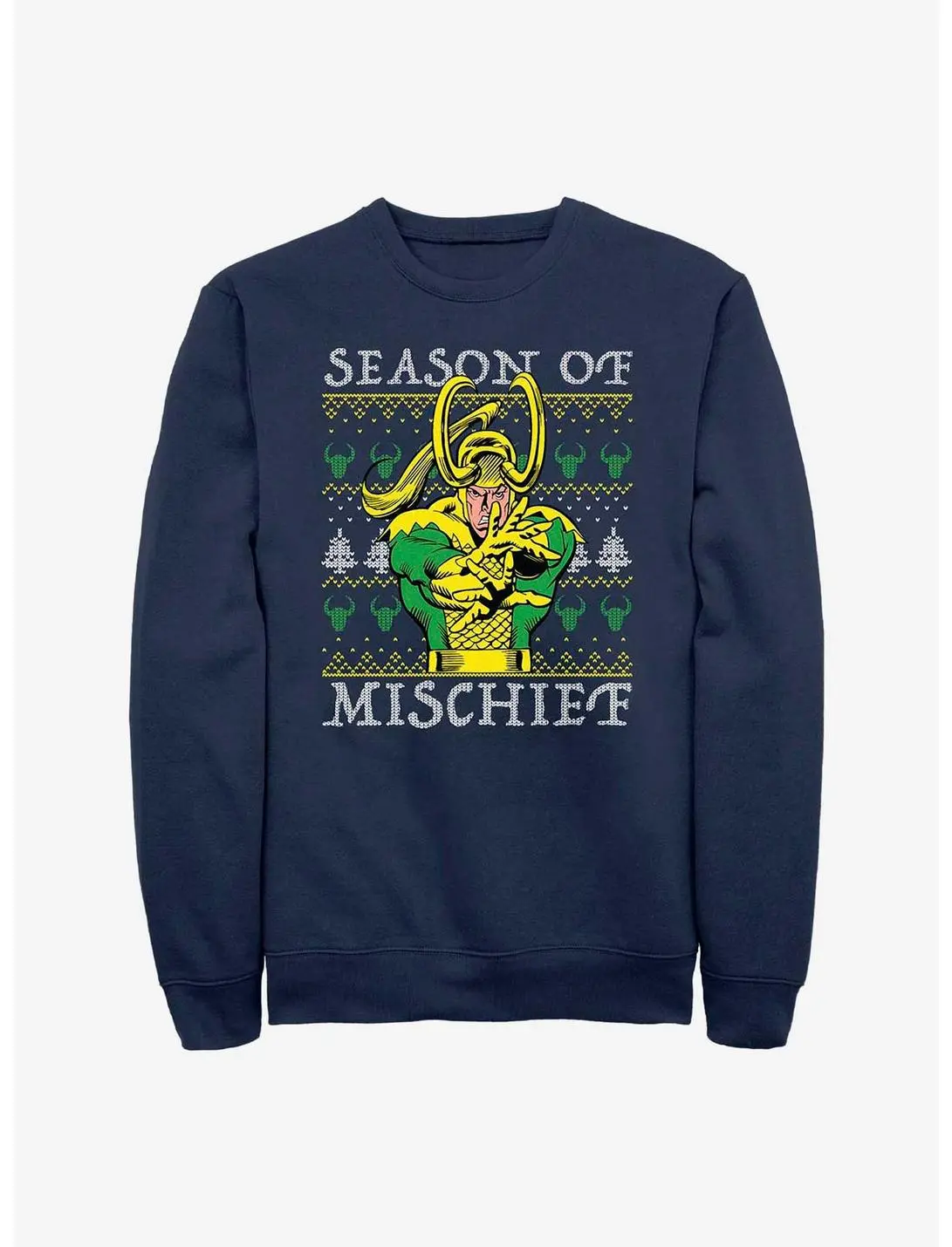 Marvel Loki Mischief Season Ugly Christmas Sweatshirt 3 Marvel Loki Mischief Season Ugly Christmas Sweatshirt
