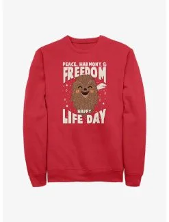 Star Wars Chewie Happy Life Day Sweatshirt