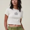 Cotton On Women Micro Fit Rib Graphic Tee 1 Cotton On Women Micro Fit Rib Graphic Tee -Sweaters And Cardigans Sales 2052773 168 2