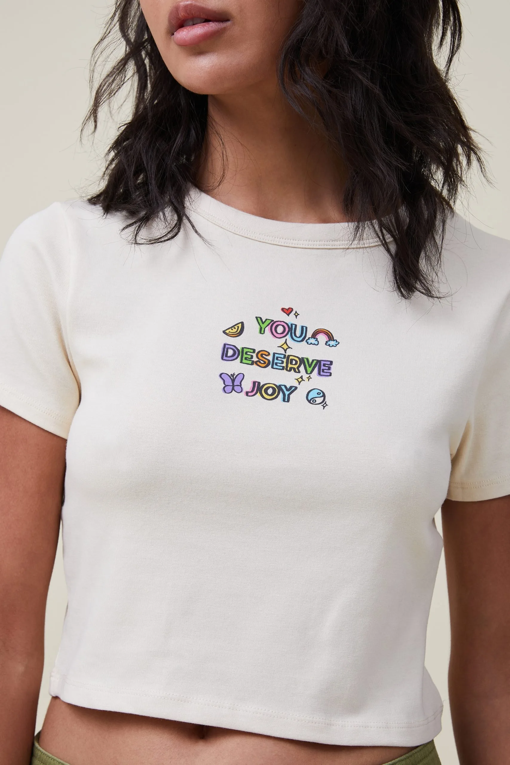 Cotton On Women Micro Fit Rib Graphic Tee 6 Cotton On Women Micro Fit Rib Graphic Tee - Image 4