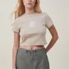 Cotton On Women Micro Fit Rib Graphic Tee -Sweaters And Cardigans Sales 2052773 190 2