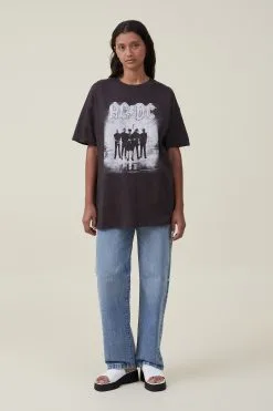 Cotton On Women The Oversized Acdc Tee -Sweaters And Cardigans Sales 2054181 05 1