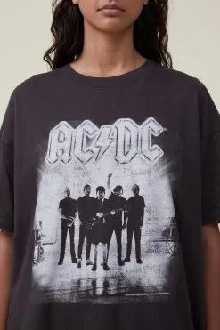Cotton On Women The Oversized Acdc Tee -Sweaters And Cardigans Sales 2054181 05 4