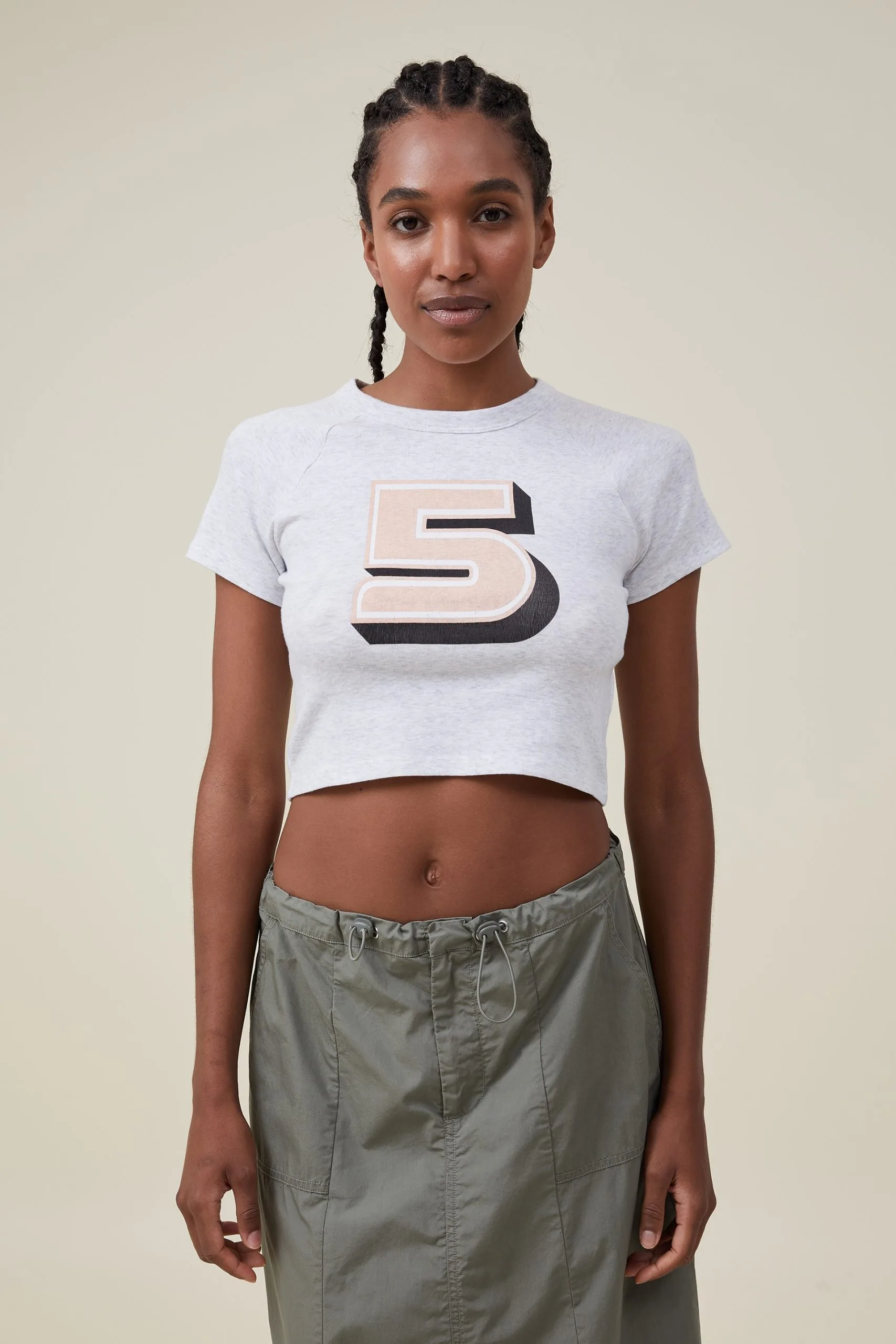 Cotton On Women Micro Fit Rib Raglan Graphic Tee 3 Cotton On Women Micro Fit Rib Raglan Graphic Tee