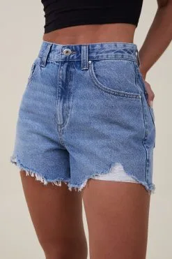 Cotton On Women High Mom Denim Short -Sweaters And Cardigans Sales 2054689 47 5