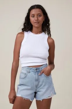 Cotton On Women High Mom Denim Short