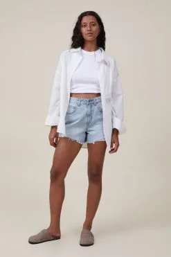 Cotton On Women High Mom Denim Short -Sweaters And Cardigans Sales 2054689 49 3