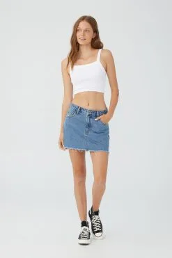 Cotton On Women Denim Micro Mini Skirt