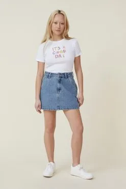 Cotton On Women Fitted Rib Graphic Longline Tee -Sweaters And Cardigans Sales 2055917 07 1