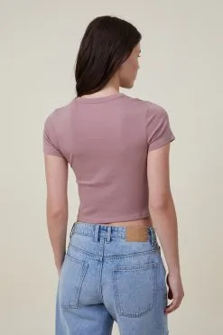 Cotton On Women Fitted Rib Graphic Longline Tee -Sweaters And Cardigans Sales 2055917 24 3