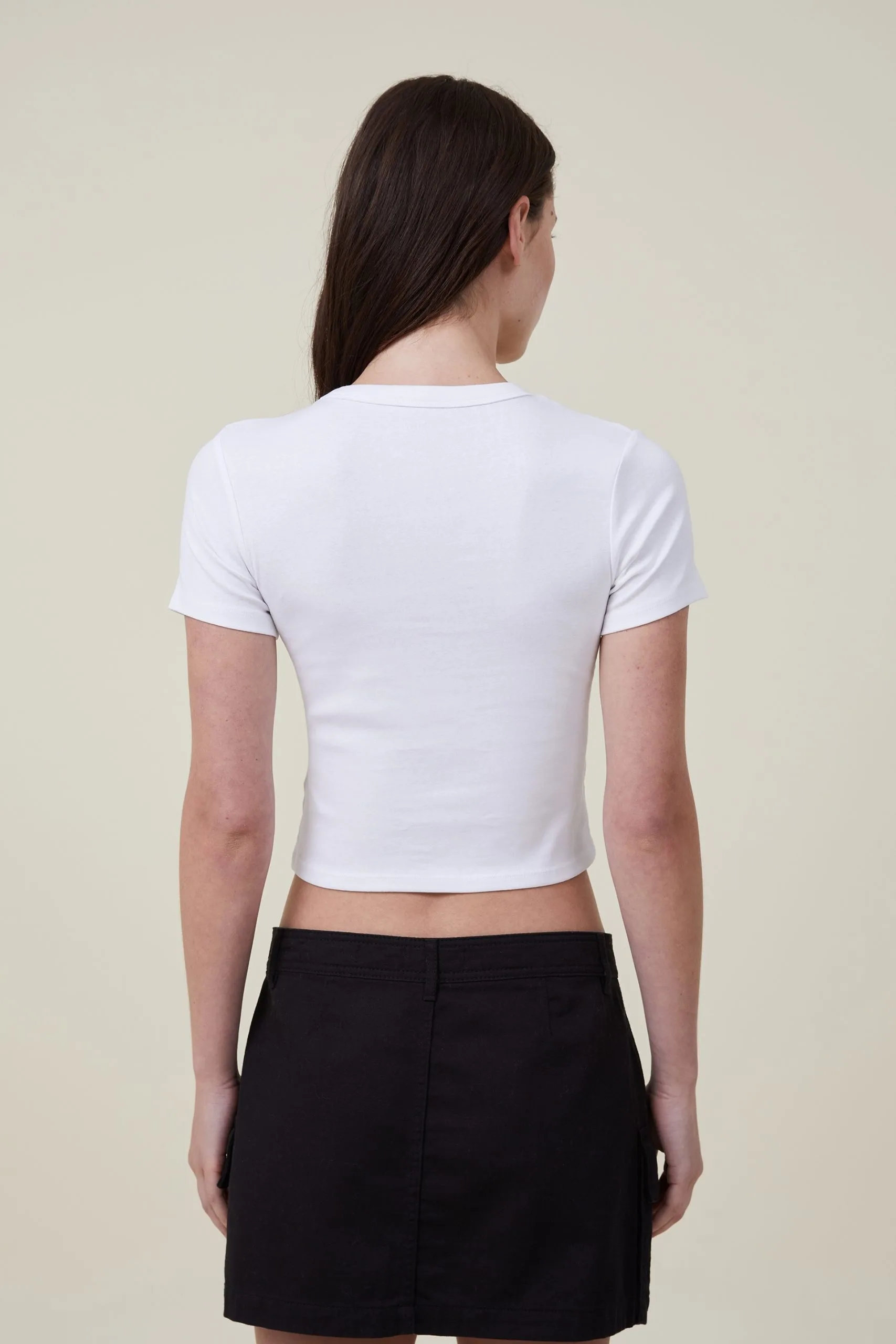 Cotton On Women Fitted Rib Graphic Longline Tee 5 Cotton On Women Fitted Rib Graphic Longline Tee - Image 3