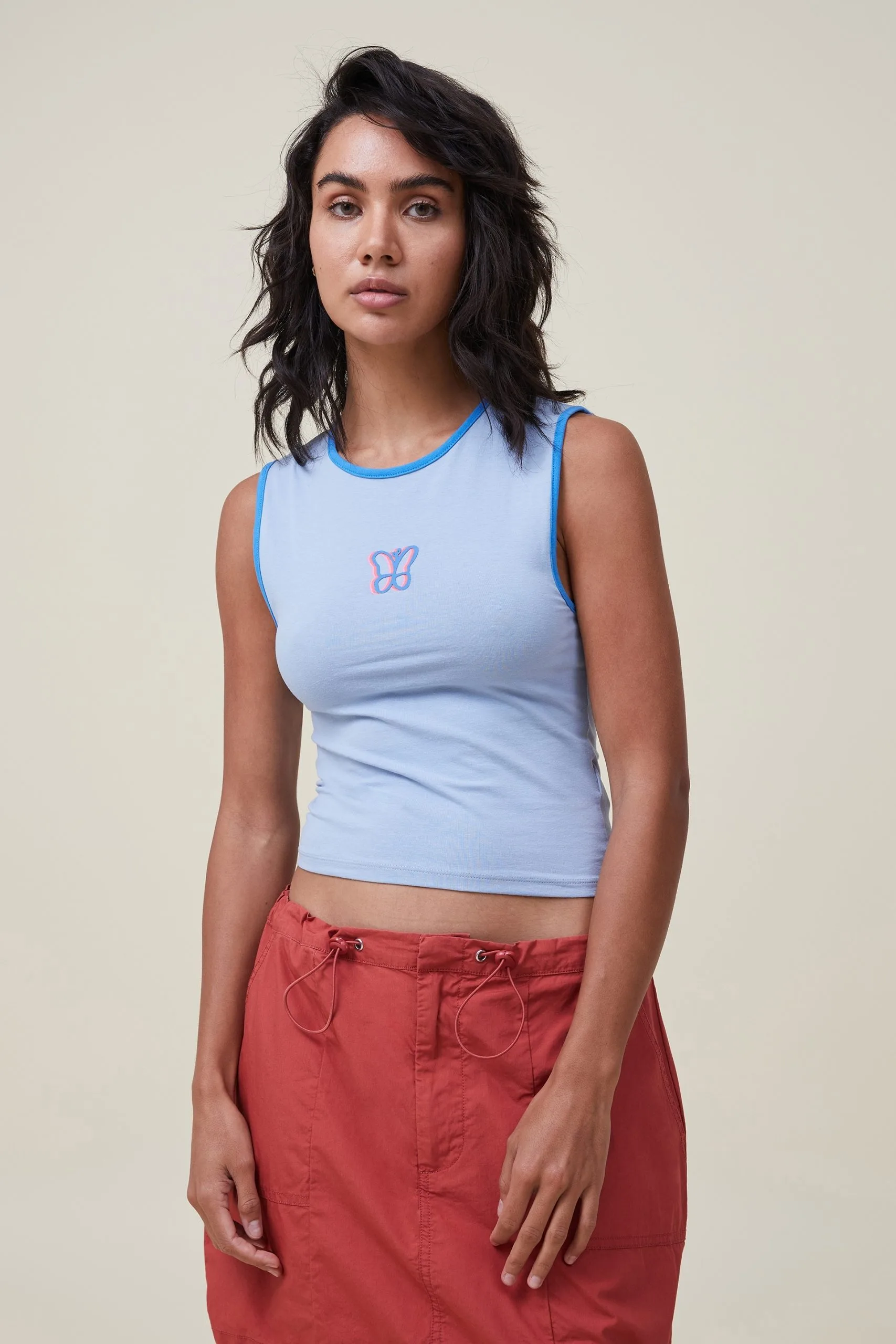 Cotton On Women 90 S Crop Graphic Tank 2 Cotton On Women 90 S Crop Graphic Tank