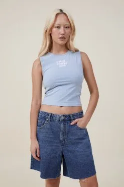 Cotton On Women 90 S Crop Graphic Tank