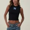 Cotton On Women 90 S Crop Graphic Tank -Sweaters And Cardigans Sales 2055972 09 2