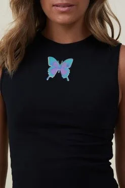 Cotton On Women 90 S Crop Graphic Tank -Sweaters And Cardigans Sales 2055972 09 4