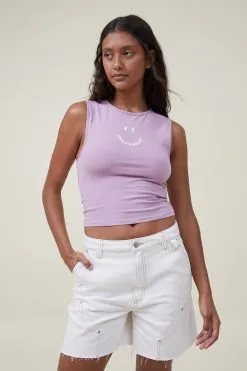 Cotton On Women 90 S Crop Graphic Tank