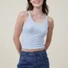 Cotton On Women Staple Rib Scoop Neck Tank -Sweaters And Cardigans Sales 2056161 13 2