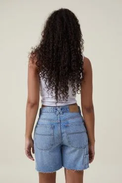 Cotton On Women Panelled Denim Short -Sweaters And Cardigans Sales 2056200 05 6