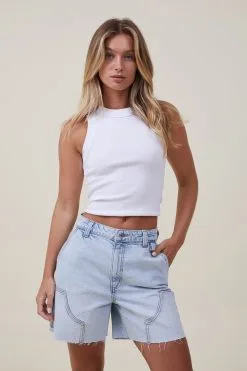 Cotton On Women Panelled Denim Short