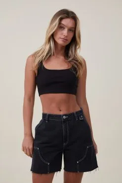 Cotton On Women Panelled Denim Short