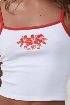 Cotton On Women 90 S Rib Square Neck Graphic Cami -Sweaters And Cardigans Sales 2056214 01 4