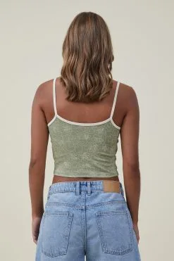 Cotton On Women 90 S Rib Square Neck Graphic Cami -Sweaters And Cardigans Sales 2056214 02 3