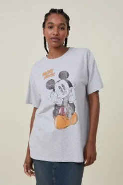 Cotton On Women Mickey Oversized Fit Lcn Graphic Tee