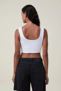 Cotton On Women Frankie Crop Henley Tank -Sweaters And Cardigans Sales 2056245 01 3