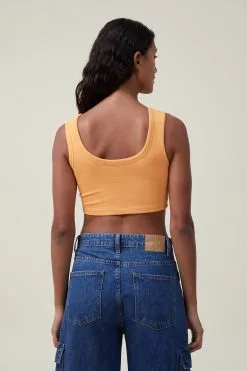 Cotton On Women Frankie Crop Henley Tank -Sweaters And Cardigans Sales 2056245 06 3