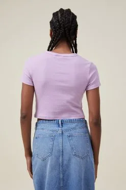 Cotton On Women Micro Fit Rib Graphic Music Tee 8 Cotton On Women Micro Fit Rib Graphic Music Tee -Sweaters And Cardigans Sales 2056341 02 3