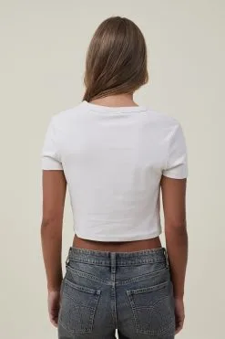 Cotton On Women Micro Fit Rib Graphic Music Tee -Sweaters And Cardigans Sales 2056341 05 3