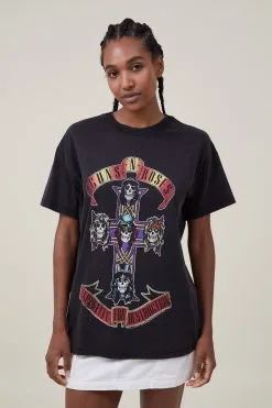 Cotton On Women Oversized Fit Guns N Roses Tee
