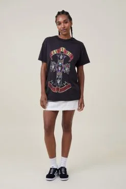 Cotton On Women Oversized Fit Guns N Roses Tee -Sweaters And Cardigans Sales 2056342 01 4