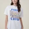 Cotton On Women Oversized Fit Pink Floyd Music Tee -Sweaters And Cardigans Sales 2056345 02 2