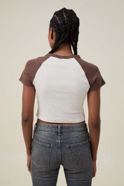 Cotton On Women Micro Fit Rib Raglan Music Graphic Tee -Sweaters And Cardigans Sales 2056349 01 3