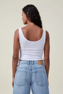 Cotton On Women Christie Rouched Side Tank -Sweaters And Cardigans Sales 2056359 01 3