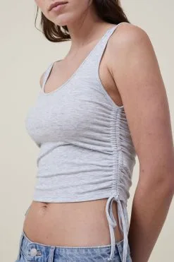 Cotton On Women Christie Rouched Side Tank -Sweaters And Cardigans Sales 2056359 05 4