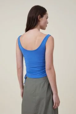 Cotton On Women Christie Rouched Side Tank -Sweaters And Cardigans Sales 2056359 06 3