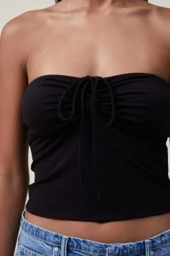 Cotton On Women Christie Rouched Front Halter Tube 9 Cotton On Women Christie Rouched Front Halter Tube -Sweaters And Cardigans Sales 2056432 02 4