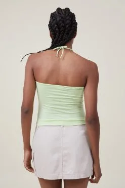 Cotton On Women Christie Rouched Front Halter Tube -Sweaters And Cardigans Sales 2056432 03 3