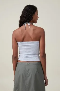 Cotton On Women Christie Rouched Front Halter Tube -Sweaters And Cardigans Sales 2056432 05 3