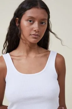 Cotton On Women The One Organic Rib Crop Tank -Sweaters And Cardigans Sales 2056433 01 4