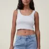 Cotton On Women The One Organic Rib Crop Tank -Sweaters And Cardigans Sales 2056433 03 2